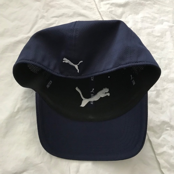 NWOT PUMA Jaguar Baseball Cap L/XL Hat Dark Navy Blue Mesh Back Unisex - Picture 7 of 10